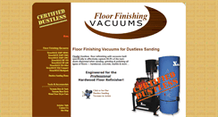 Desktop Screenshot of floorfinishingvacuums.com